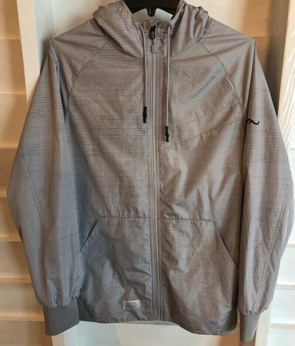 IM Imperial Motion WELDERGHOST REFLECTIVE JACKET Hooded Windbreaker Size Small